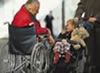 Wheelchair passenger, link to Deutsche Bahn's website for passengers with disabilities