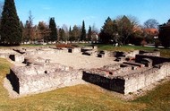 The Roman baths ruin in Rottweil